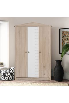 HOMEBOX | My House 3-Door Wardrobe with 2 Drawers | 164953948