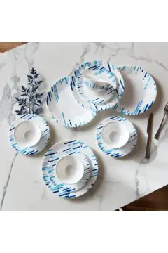 HOMEBOX | Atlanta Abstract 12-Piece Opal Dinner Set | 165255825