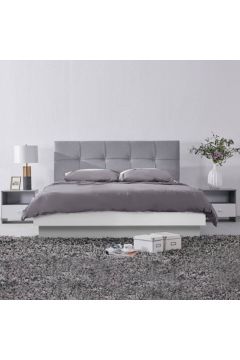 HOMEBOX | Patara Upholstered King Bed with Floating Footboard - 180x200 cm | 165282501