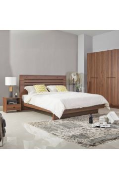 HOMEBOX | Patara King Bed with Floating Footboard - 180x200 cm | 165282506