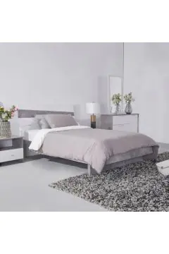HOMEBOX | Patara Ancona Queen Bed with Floating Footboard - 140x200 cm | 165282511
