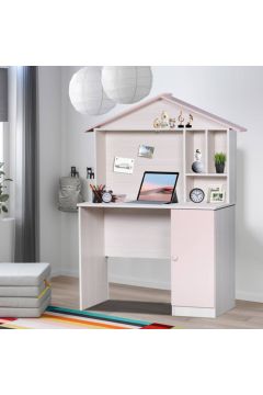 HOMEBOX | Anna Study Desk with Hutch | 165303381