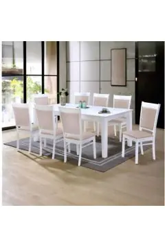 HOMEBOX | Curvy 8-Seater Dining Set | 165449704