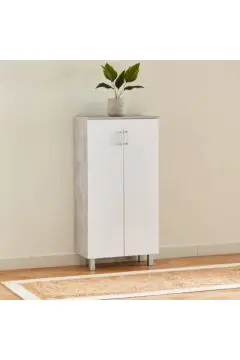 HOMEBOX | Patara Tall 18-Pair Multipurpose Shoe Rack with 2 Doors | 165543933