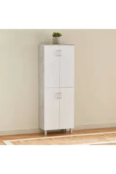 HOMEBOX | Patara Tall 24-Pair Multipurpose Shoe Rack with 4 Doors | 165543934