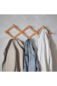 HOMEBOX | Forest Extendable Wooden 10-Hook Wall Hanger | 165790419