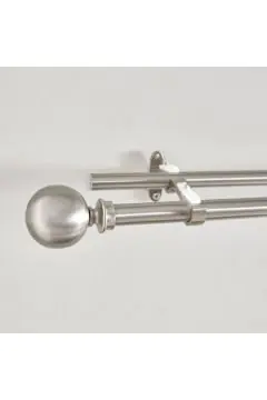 HOMEBOX | Ball 19mm Double Curtain Rod and Finial - 157-457 cm | 165857624