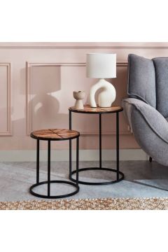 HOMEBOX | Swathe Nest of Tables - Set of 2 | 165929180
