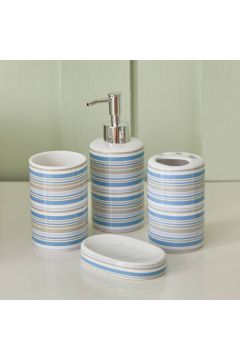 HOMEBOX | Amara 4-Piece Ceramic Bathroom Accessory Set | 166010663