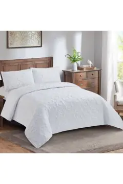 HOMEBOX | Lexus 3-Piece Microfiber King Summer Quilt Comforter Set - 230x250 cm | 166409237
