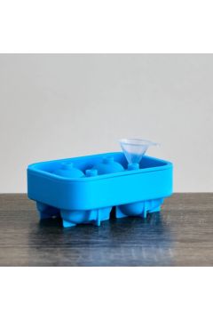 HOMEBOX | Icy 4-Compartment Ice Skulls Shape with Funnel | 166416193