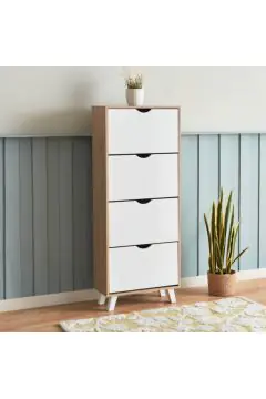 HOMEBOX | Alford Albany 24-Pair 4-Tier Shoe Cabinet | 166427039