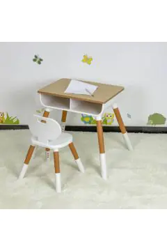 HOMEBOX | Iris Puma Study Table with Chair | 166502065