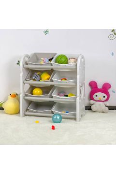 HOMEBOX | Iris Delta 4-Tier Toy Organiser with 8 Boxes | 166502070