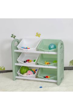 HOMEBOX | Iris Delta 3-Tier Toy Organiser with 6 Boxes | 166502071