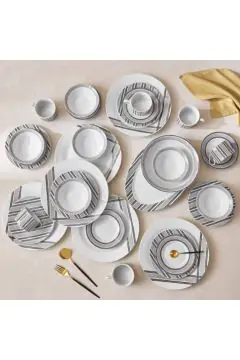 HOMEBOX | Indigo 32-Piece Dinner Set | 166510222