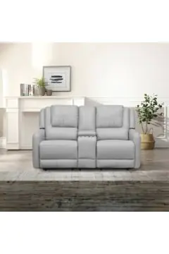HOMEBOX | Jordan 2-Seater Fabric Recliner Sofa with Console and Cup Holders | 166544765