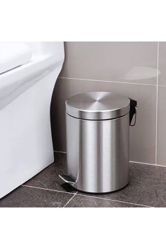 HOMEBOX | Amity Stainless Steel Round Step Dustbin - 20 L | 166691754