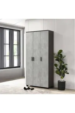 HOMEBOX | Capri 44-Pair Tall Shoe Cabinet with 3 Doors | 166696197
