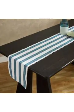 HOMEBOX | Harley Azure Ribbed Table Runner - 33x120 cm | 166749587