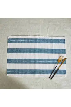 HOMEBOX | Harley Azure Ribbed Placemat - 33x45 cm | 166749592