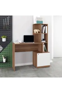 HOMEBOX | Bianca Londrina Desk with Bookcase and Door | 167013434