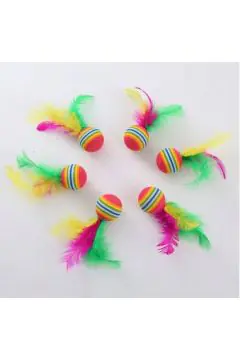 Feather Rainbow Ball
