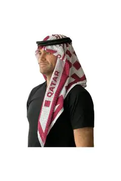 Qatar | Football fan head gear Arabic Style - Ghutra and Egal set | One size