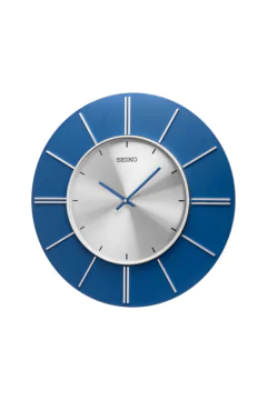 SEIKO | Silver-Blue Decor Wall Clock | QXA800L