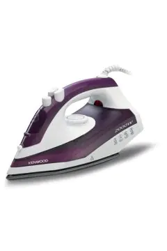 KENWOOD | Steam Iron Purple 2000W 250ml Capacity, Non Stick Sole Plate, Steam Power 18/120g | STP40.000WP