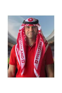 Switzerland | Football fan head gear Arabic Style - Ghutra and Egal set | One size