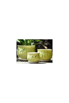 Table Ceramic Pot for Plants in 3 Sizes | 17cm X 14cm | 14cm X 11cm | 10cm X 10cm