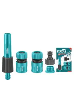 TOTAL  | 5 Piece Hose Connector with Twist Nozzle Set | THHCS05122
