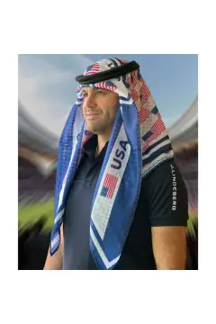 USA | Football fan head gear Arabic Style - Ghutra and Egal set | One size