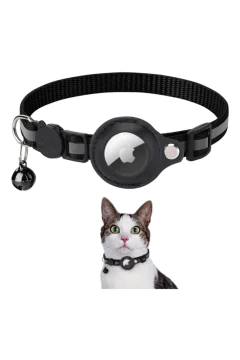 Cat - Collar Airtag - Black