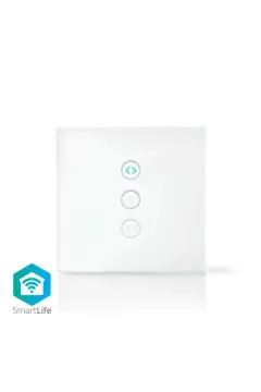 NEDIS | WiFi Smart Wall Switch, Curtain, Shutter or Sunshade Controller | WIFIWC10WT