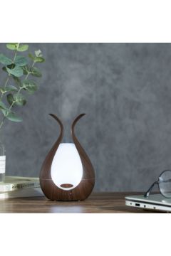 Dark Walnut 200Ml Aroma Diffuser With 7 Led Lights And Uk Plug Adaptor | YD-033