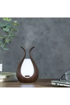 Dark Walnut 200Ml Aroma Diffuser With 7 Led Lights And Uk Plug Adaptor | YD-033