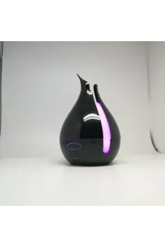 Black 200Ml Aroma Diffuser With 7 Led Lights And Uk Plug Adaptor, Blending Style And Functionality | YD-039