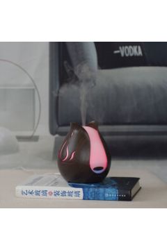 Dark Walnut 200Ml Aroma Diffuser With 7 Led Lights And Uk Plug Adaptor For A Refined Touch | YD-041