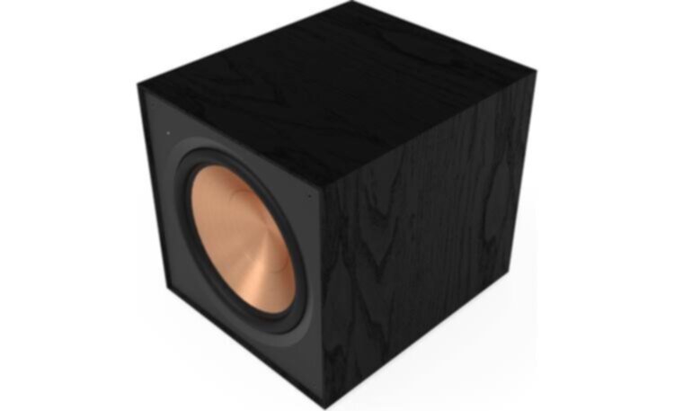 KLIPSCH | 12" Subwoofer Single Black Textured Wood Grain Vinyl | R-121SW