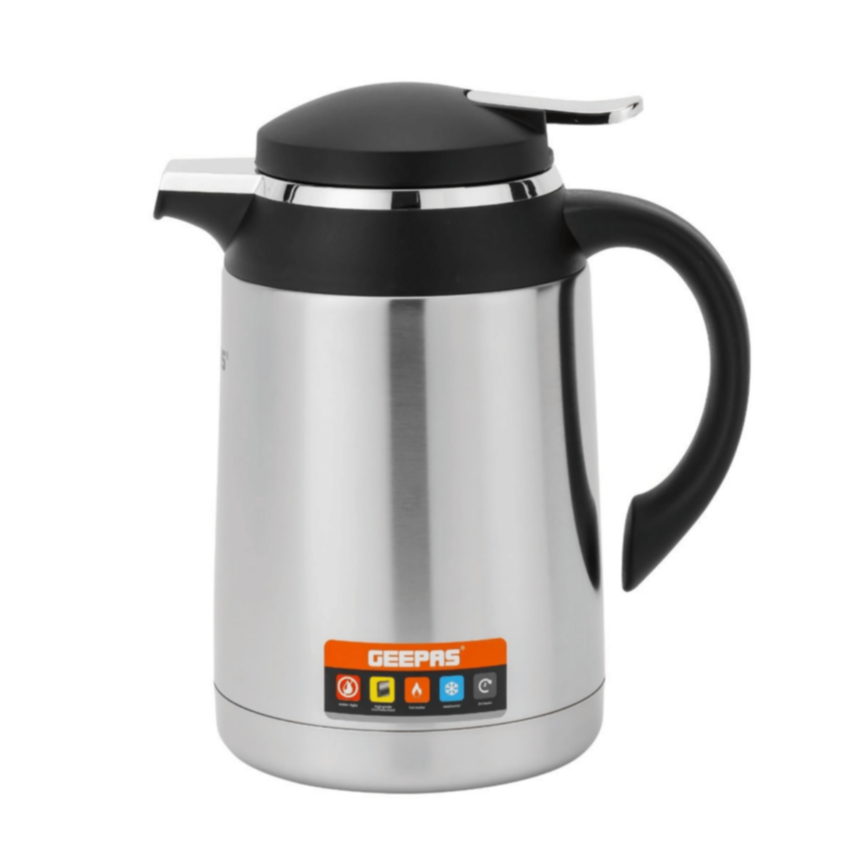 GEEPAS | 1.0 L Stainless Steel Vacuum Flask | GVF27022