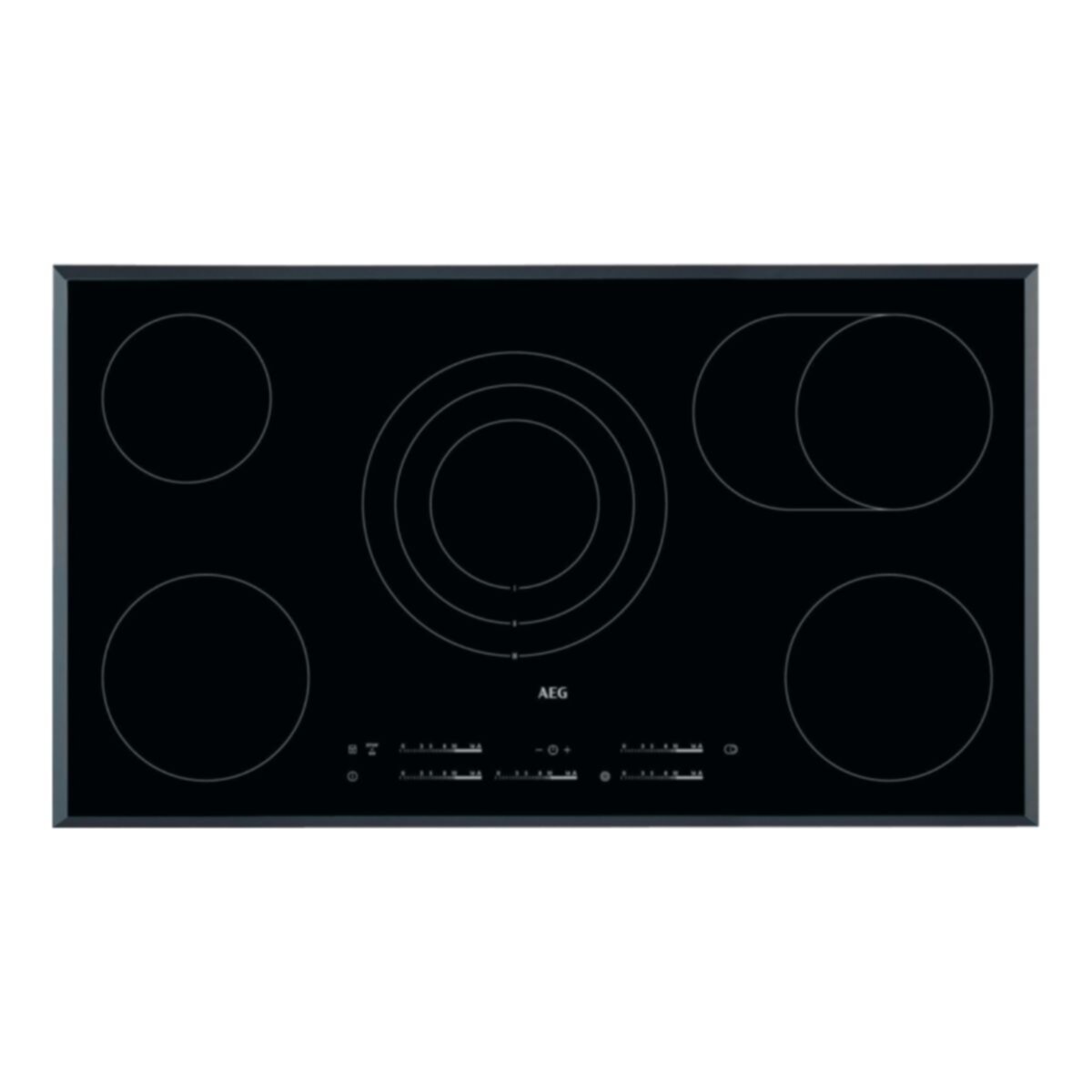 AEG | Built-in Electric Ceramic Hob 90 cm 5 Zones | HK955070FB