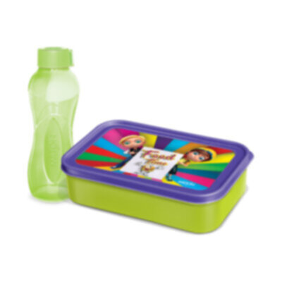 MILTON | I Go Time Lunch Box 550ml And Bottle 500ml Set HC21 | HLT103HHL00038-Green
