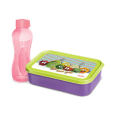 MILTON | I Go Time Lunch Box 550ml And Bottle 500ml Set HC21 | HLT103HHL00038-Pink