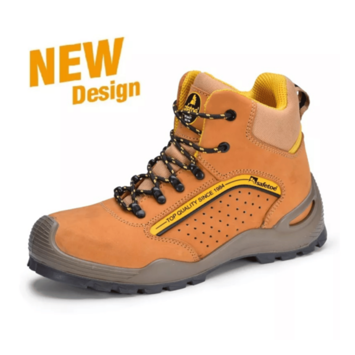 SAFETOE | Composite Safety Shoes Yellow | M-8377-42