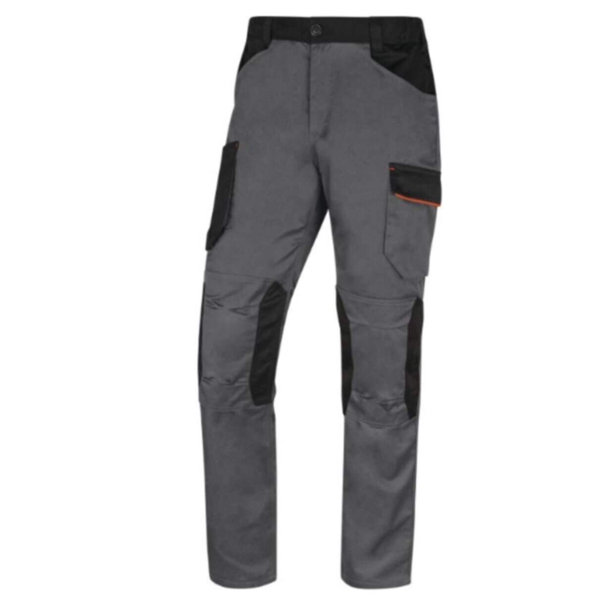 DELTAPLUS | Mach2 Working Trousers In Polyester/Cotton Grey-Orange | M2PA3-XL