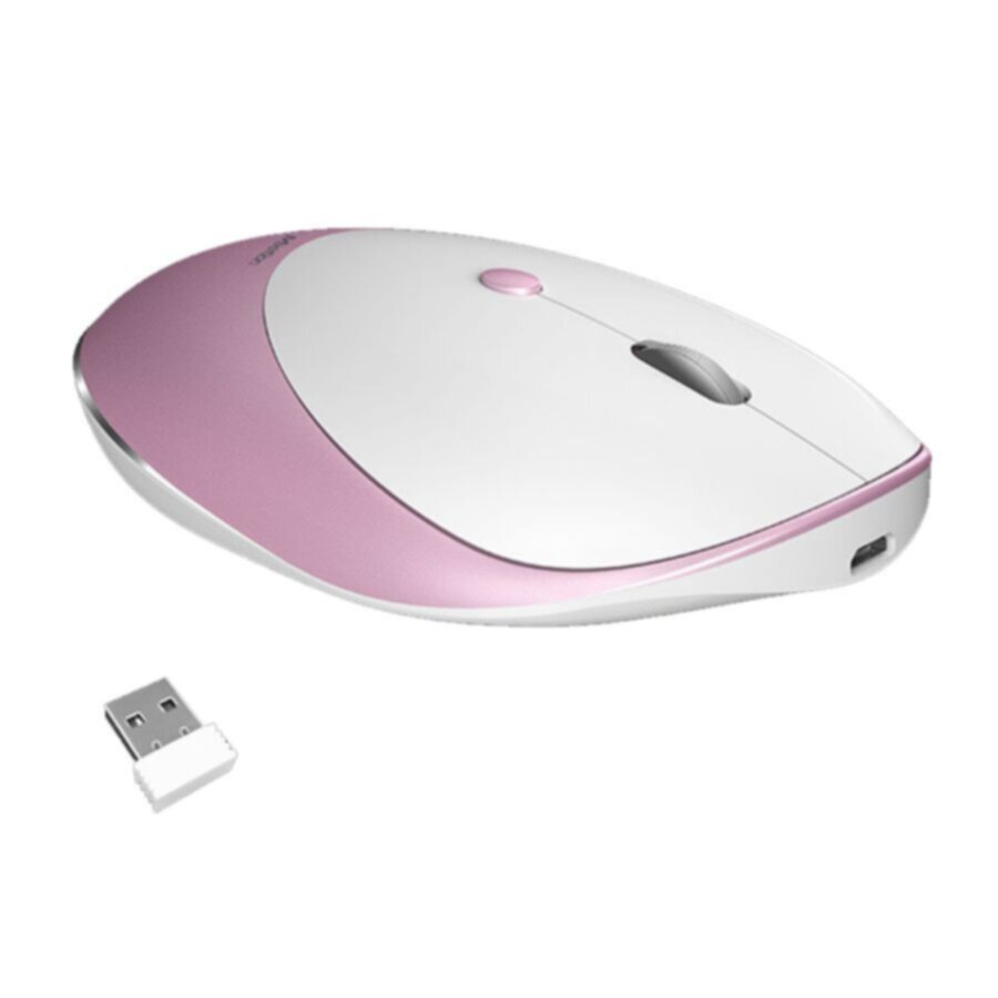 MEETION | 2.4G Slim Wireless Mouse Rechargeable | MT-R600-Pink