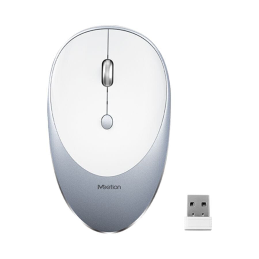 MEETION | 2.4G Slim Wireless Mouse Rechargeable | MT-R600-Silver