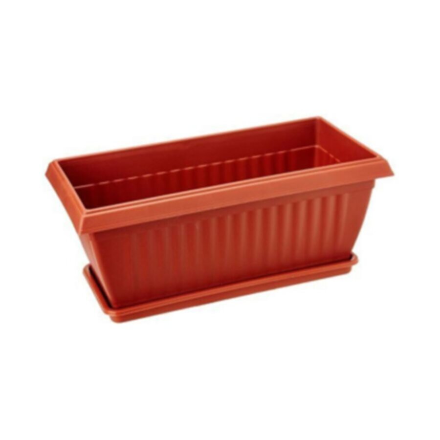 Plastic Pot Rectangular Shape-449 L90xW36XH34